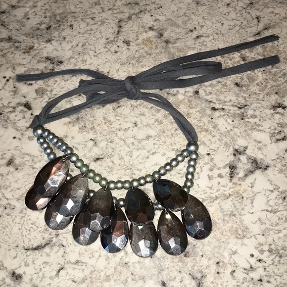 Neiman Marcus Black Rock Necklace - Picture 1 of 3